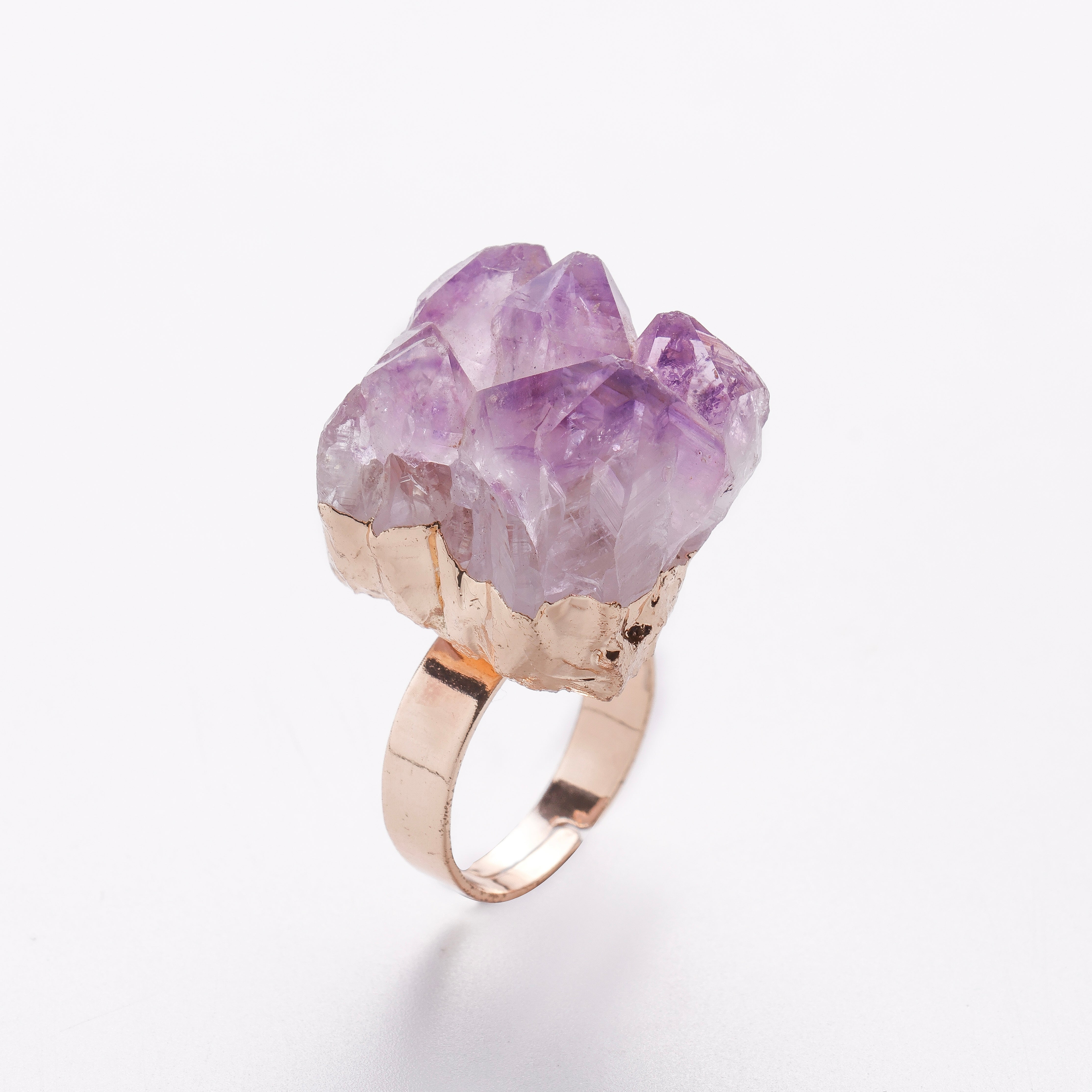 Amethyst Cluster Ring | Lilac Thicket - for Healing & Calm