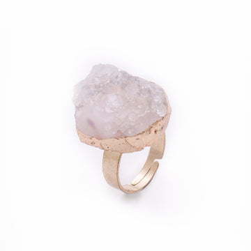 Clear Quartz Cluster Ring | Ice Thicket - for Clarity & Intuition