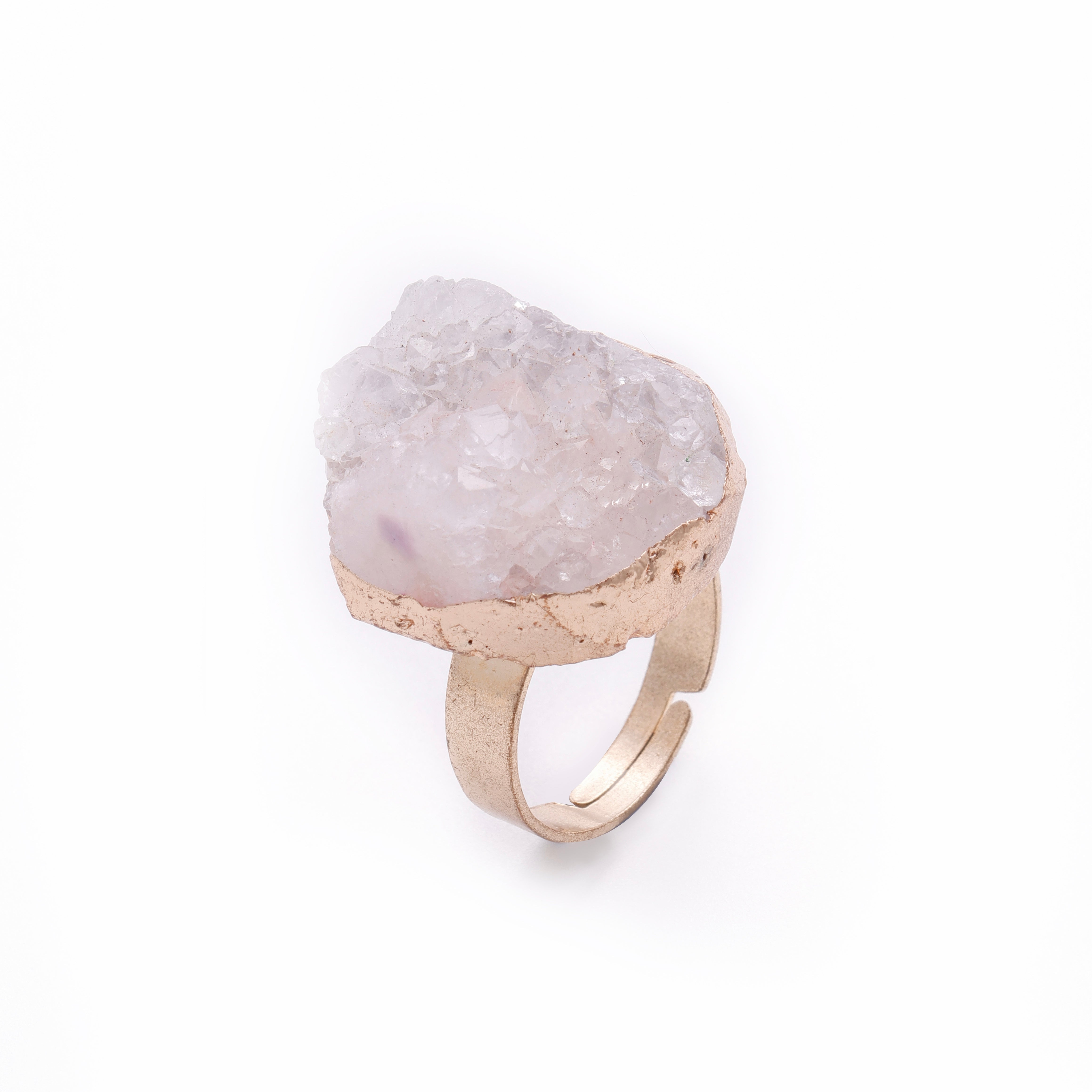 Clear Quartz Cluster Ring | Ice Thicket - for Clarity & Intuition
