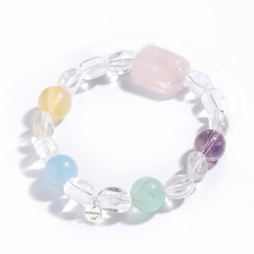 Morganite & Rose Quartz Bracelet | Sugar Bloom - for Love & Clarity