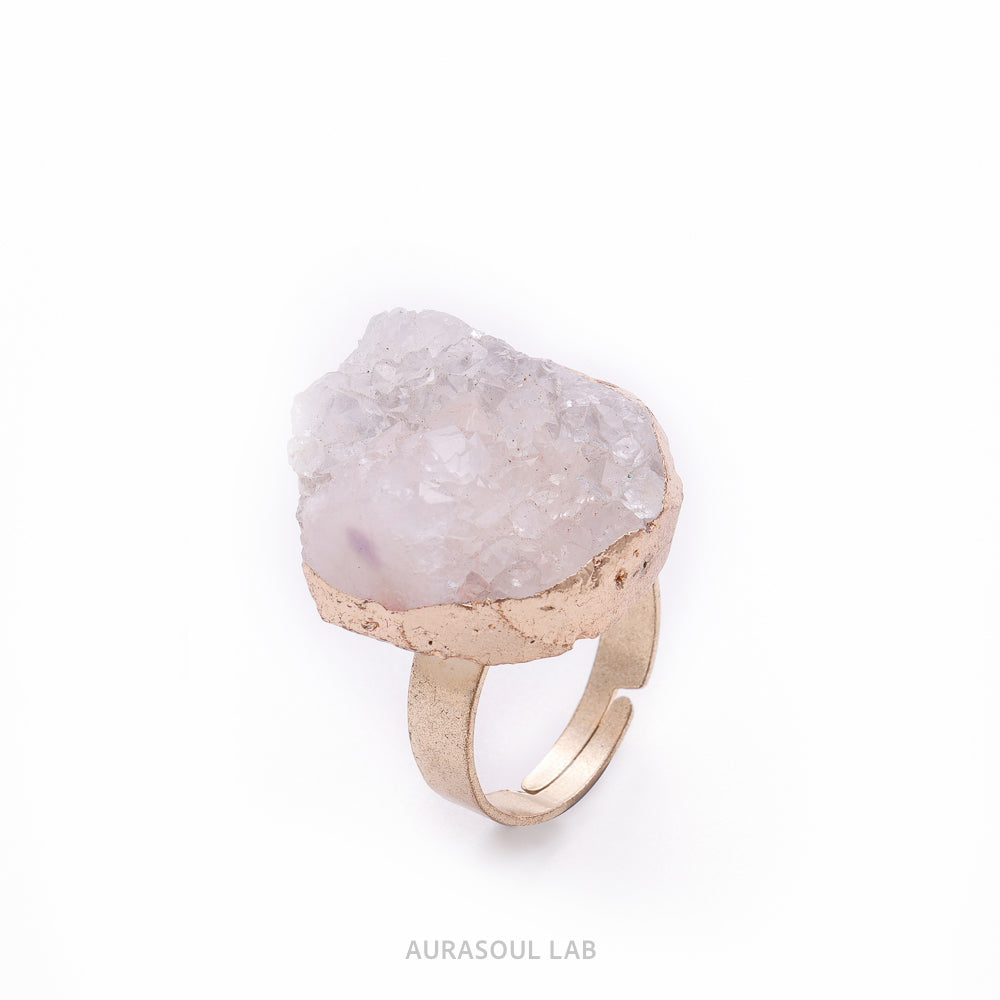 Clear Quartz Cluster Ring | Ice Thicket - for Clarity & Intuition