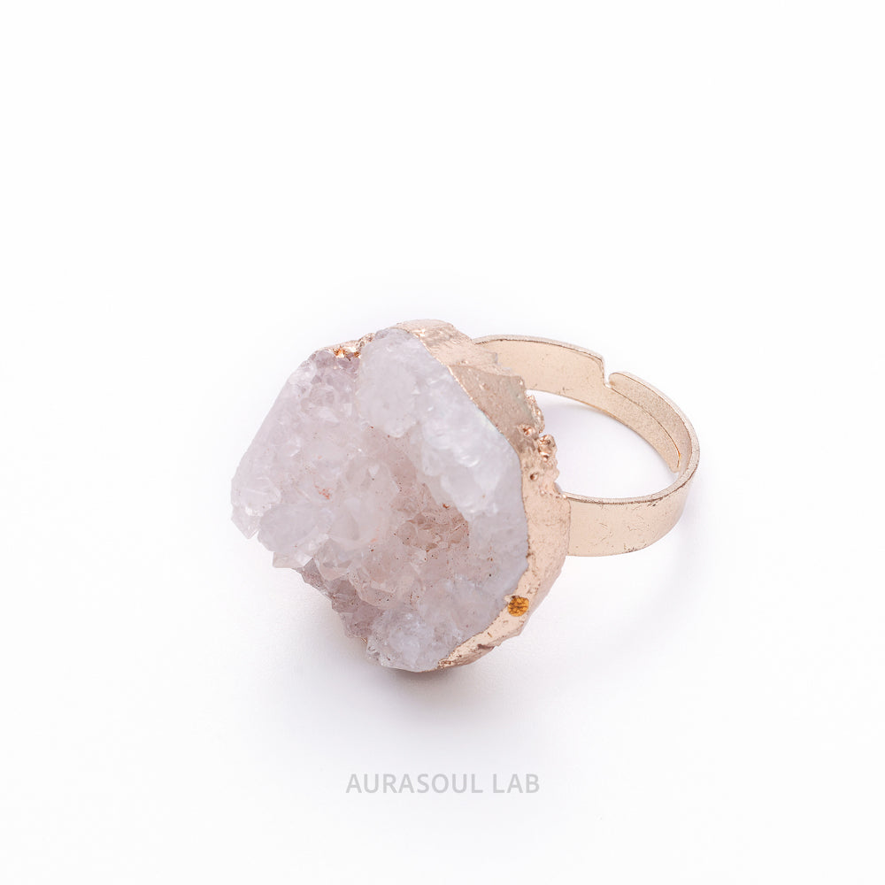 Clear Quartz Cluster Ring | Ice Thicket - for Clarity & Intuition