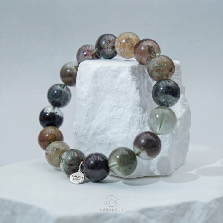 Four-Seasons Phantom Quartz Bracelet | Phantom’s Hearth - for Abundance & Growth - One of a Kind