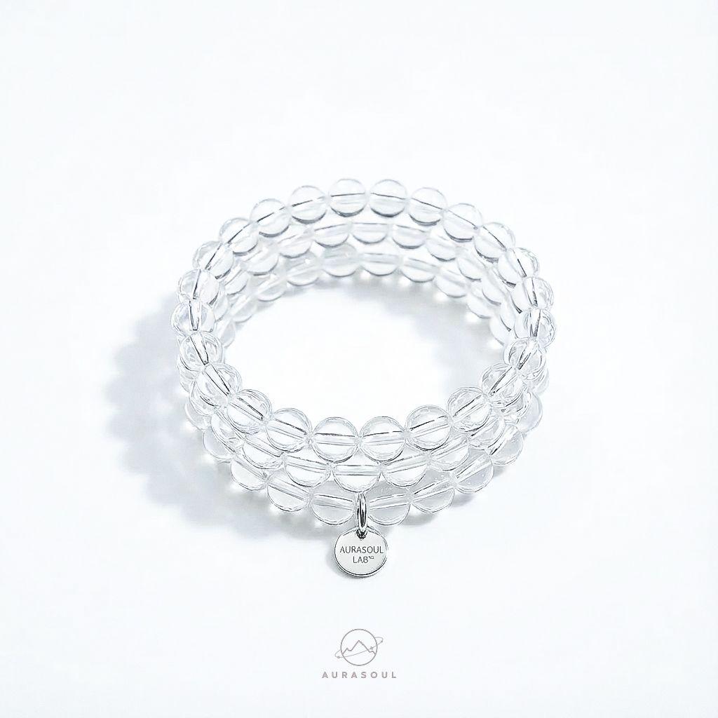 Clear Quartz Triple/Double/Single Wrap Bracelet - for Protection &Clarity