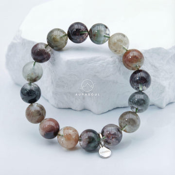 Four-Seasons Phantom Quartz Bracelet | Phantom’s Hearth - for Abundance & Growth - One of a Kind